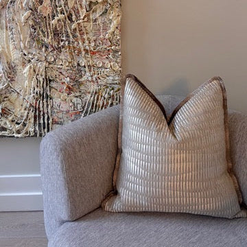 Emilie Short Fringe Champagne